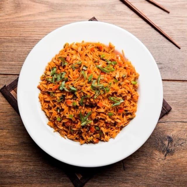 Schezwan Rice Manchurian Gravy.