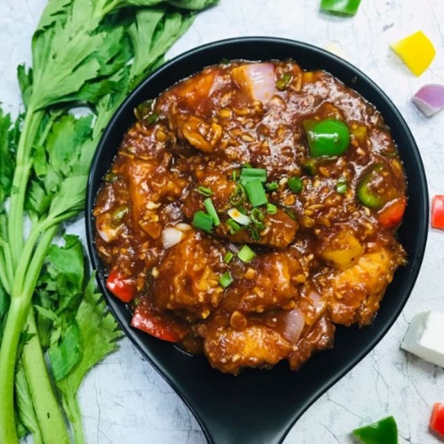 Schezwan Paneer Dry.