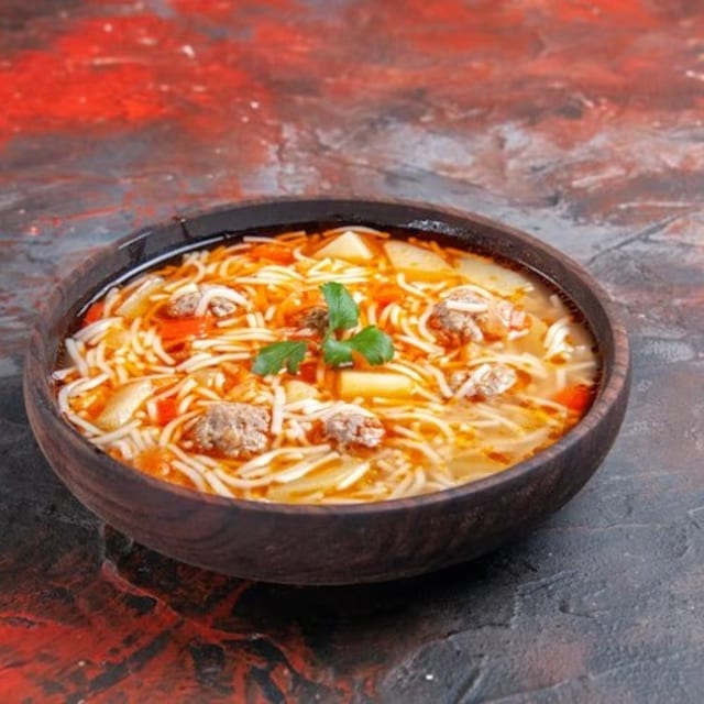 Chilli Garlic Noodle Manchurian Gravy.