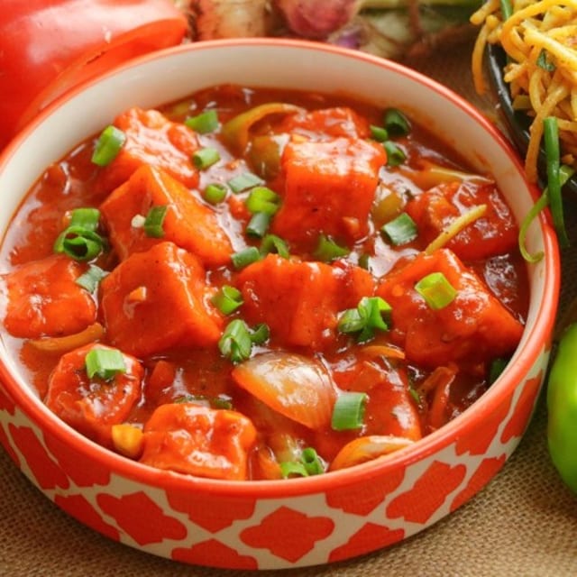 Paneer Chilli Dry.
