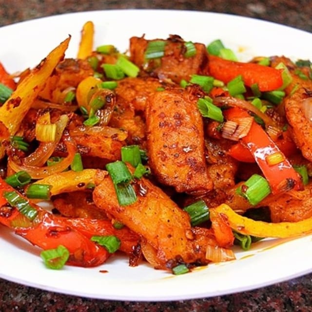 Butter Chilli Garlic Potato Dry.