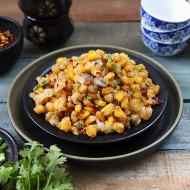 Golden Fried Crispy Corn Dry.