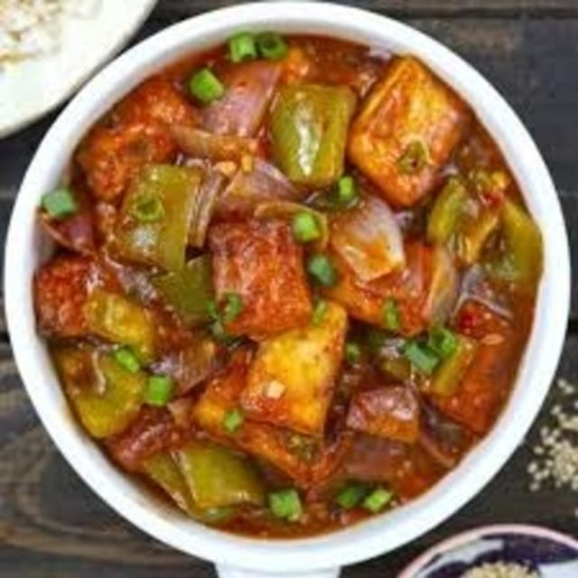 Paneer Chilli Gravy.