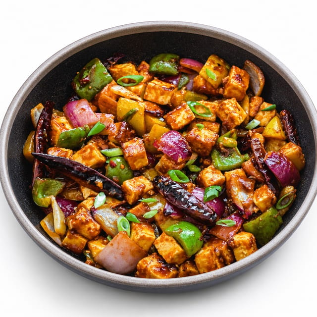Chilli Pepper Paneer Dry.