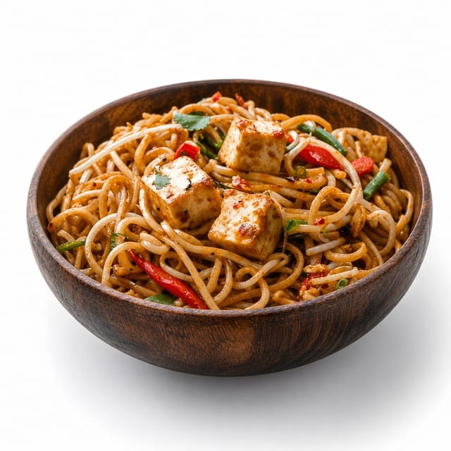 Hakka Noodle Paneer Chilli Gravy.