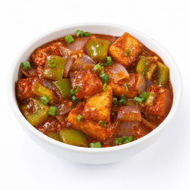 Paneer Chilli Gravy.