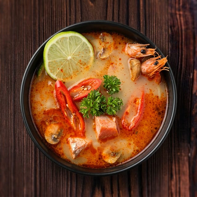Full Tom Yum Soup.
