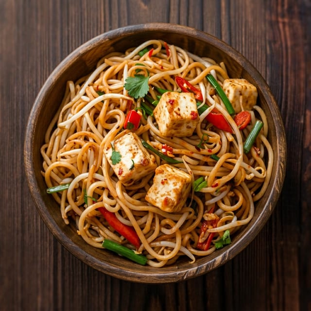 Hakka Noodle Paneer Chilli Gravy.