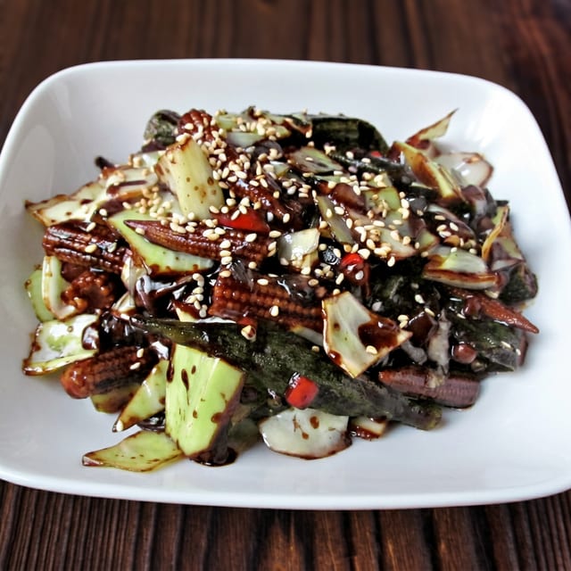 Hoisin Okra Dry.